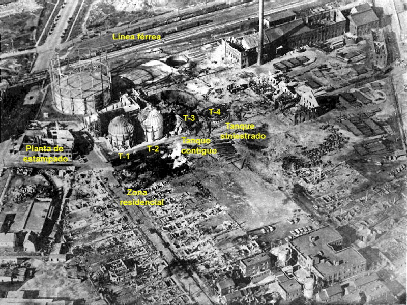 Efectos del accidente de 1944 en la planta de LNG de Cleveland