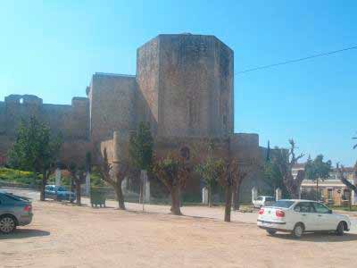 Panorámica Castillo de Santiago y detalle de su Torre del Homenaje o del Vigia